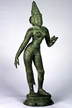 Shri Devi, India, Tamil Nadu, Bronze, 11th century owned by the San Diego Museum of Art, 2004.3